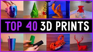 Top 40 BEST 3D Prints of the MONTH with Satisfying Timelapse [upl. by Norre]