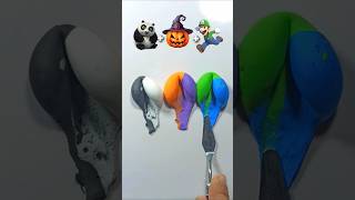 What do Color mixed Panda  Halloween  Luigi  emoji halloween panda luigi [upl. by Hakaber]