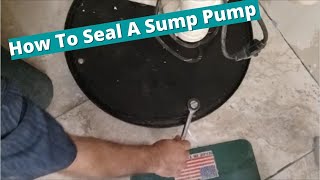 How To seal Your Sump Pump To Avoid Bad Smell In Basement Do It Yourself [upl. by Gran]