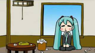 Hatsune Miku  Empty Stomach Song with Lyrics [upl. by Ocirederf164]