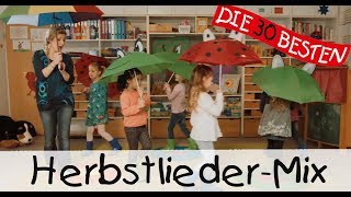 Herbstlieder KinderliederMix  Singen Tanzen und Bewegen [upl. by Hunfredo]