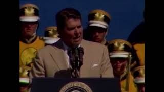 RARE CLIP amp QUOTE Ronald Reagan Speaking At Cupertino CA [upl. by Animehliw]