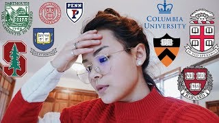 COLLEGE DECISIONS IN UNDER 2 MINUTES  8 IVIES  STANFORD 2018 [upl. by Osbourn]