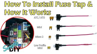 How To Install A Fuse Tap amp How It Works  Hardwire [upl. by Ahsiekit408]