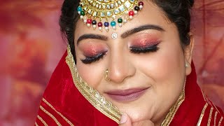 Weddings party festival k liye glittery eyeshadow manjeeteyelookseries65 makeuptutorial makeup [upl. by Pavlish407]