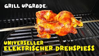 GRILL UPGRADE Rotisserie  elektrischer Drehspieß [upl. by Warchaw]