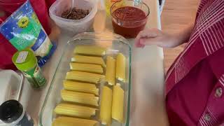 Easy String Cheese Stuffed Manicotti [upl. by Nacim320]