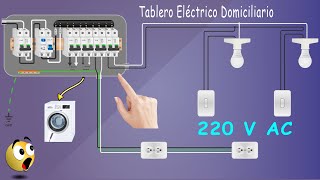 TABLERO ELÉCTRICO DOMICILIARIO  EXPLICACIÓN PASO A PASO [upl. by Tallula602]