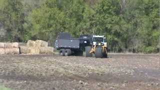 Terragator pulling Artex CB900 Manure Spreader [upl. by Angadreme]