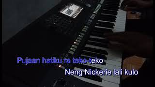 KANGEN NICKERIE  Karaoke Nada Cowok Yamaha PSR [upl. by Hett]