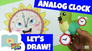 How to Draw an Analog Clock Step by Step [upl. by Asyal]