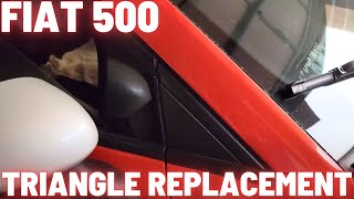 Fiat 500 and 500e  Mirror Triangle Replacement  Easy  Within Minutes [upl. by Ormiston]