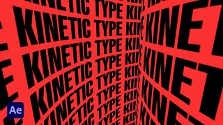 After Effects Tutorial  Kinetic Typography Wall  100 AE  No Plugins [upl. by Anuaf]