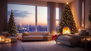 Fireplace Christmas Tree over New York City Christmas Tree New York City Christmas Tree Winter [upl. by Bathelda844]