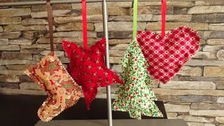 DaIsY´s DIY  Weihnachtsbaumschmuck in 10 Minuten nähen [upl. by Gothurd954]