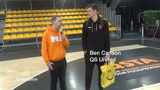 NielsTV bij de basketbal wedstrijd QSTA United  Spirou Charleroi [upl. by Paucker]