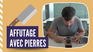 Tutoriel affutage avec pierre à eau à huile pierre ovale par Florian [upl. by Naneik]