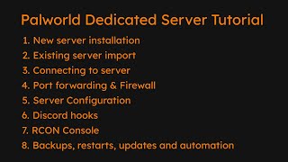 How to Host Palworld dedicated server with automation and backups [upl. by Akehsal]