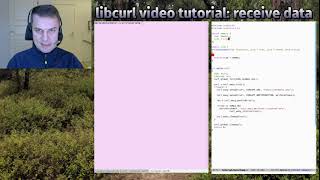 libcurl video tutorial receive data [upl. by Morgenthaler104]