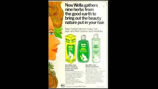 Wella Herbal Blossoms Shampoo  Radio Commercial 1975  Vintage 70s Radio Commercials [upl. by Heiner]