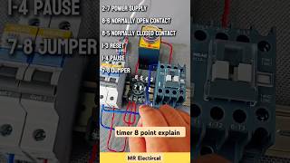 timer based connection  timer base  timer relay  timer relay connection  timer relay contactor [upl. by Nahgen]