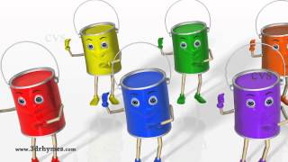 Color Songs  3D Animation Learning Colors Nursery Rhymes for children [upl. by Weitman]