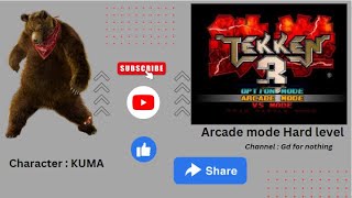 KUMA 🔥🔥 Tekken 3KUMA ARCADE MODE 🔥Hard level 🔥🔥🎮🎮🎮 [upl. by Adrienne]