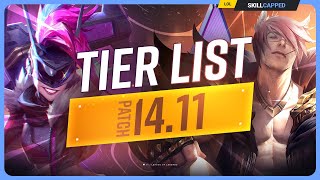 NEW TIER LIST for PATCH 1411  League of Legends [upl. by Nnaylloh]