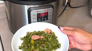 How to Make Tasty Collard Greens in an Instant Pot [upl. by Anitsirk]