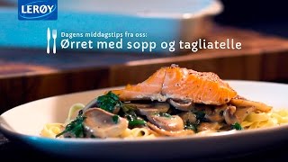 Ørret med Sopp amp Tagliatelle  by LeroySeafood [upl. by Dann]