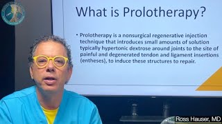 What is Prolotherapy  Ross Hauser MD [upl. by Norvin456]