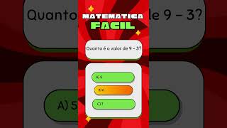 quiz de matemática fácilquot [upl. by Evette]