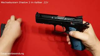 Vorstellung Wechselsystem Kadet CZ Shadow 2 Kaliber 22lr [upl. by Sabra]