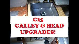 CATALINA 25 GALLEY AND HEAD REPAIRS amp UPGRADES YOUR GONNA LIKE THESE [upl. by Thilda]