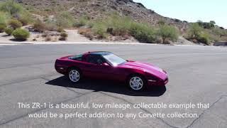 1990 Chevrolet Corvette ZR1 High Performance Low Mileage Collectable [upl. by Schoening]