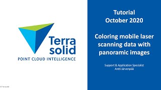 Coloring mobile laser scanning data with panoramic images [upl. by Omolhs]