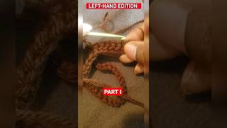 LEFTHAND FISHNET CROCHET STITCH PATTERN PART I crochet lefthandedcrochet [upl. by Karel237]