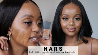 OKAYYY NARS Light Reflecting Skincare Foundation Review  Wear Test  Foundation Swatches amp Match [upl. by Levitus47]