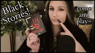 ASMR  Wir spielen BLACK STORIES🩸 soft spoken amp tapping [upl. by Roi355]