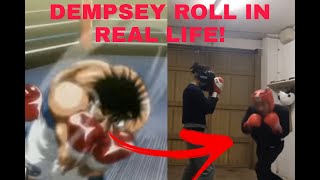 DEMPSEY ROLL IN REAL LIFE VS ANIME VERSION hajime no ippo [upl. by Ameehs629]