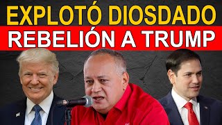 ¡Bombazo Diosdado explotó traición de Marco Rubio a Trump [upl. by Akirehc]