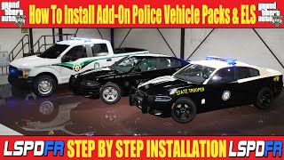 How To Install AddOn Police Vehicle Packs amp ELS  lspdfr gta5 [upl. by Nila509]