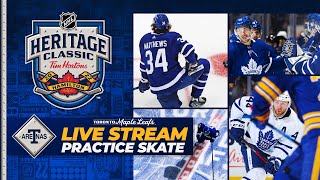 2022 Heritage Classic Live Practice Skates  Toronto Maple Leafs [upl. by Harehs]