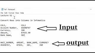 Convert rows to columns using Expression and Aggregator Transformation [upl. by Relyuc]