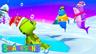 Winter Morning Song  The Sharksons  Songs for Kids  Nursery Rhymes amp Kids Songs [upl. by Qidas]