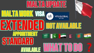 Malta New Update Today Malta Work Visa Extended Appointment  Malta Work Visa maltavisa malta [upl. by Boot]