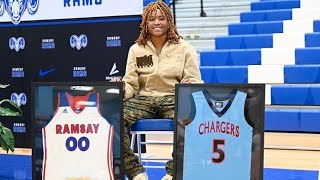 Ramsay Retires WNBA Champion Jaylyn Sherrods Jersey [upl. by Enitnelav533]