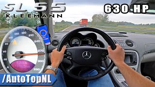 Mercedes SL55 AMG 630HP on AUTOBAHN by AutoTopNL [upl. by Rez]