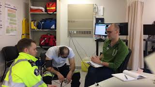 Paramedic simulation demonstrating the treatment of congestive heart failure CHF [upl. by Daffy]