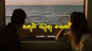 Kandulu Wetunu Neth  කඳුලු වැටුනු නෙත්  Slowed  Reverb [upl. by Nalyd411]